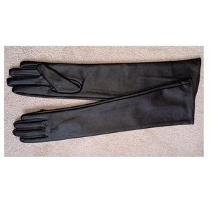Women's Faux Leather Long Opera Evening Gloves